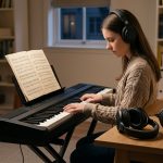 Jak wybrać słuchawki do cichej nauki na keyboardzie?
