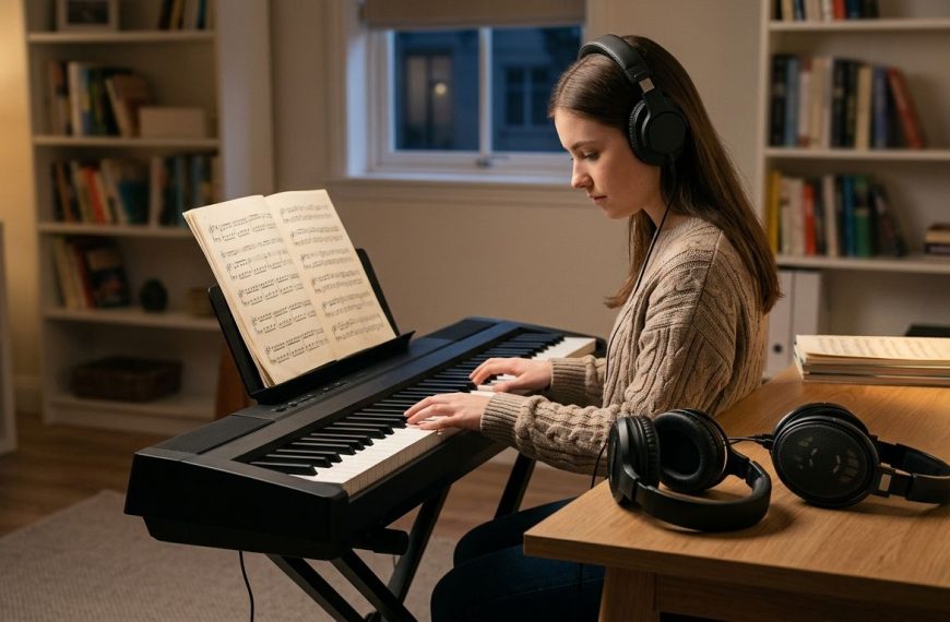Jak wybrać słuchawki do cichej nauki na keyboardzie?