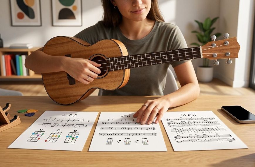 Popularne piosenki pop na ukulele: Aranżacje krok po kroku